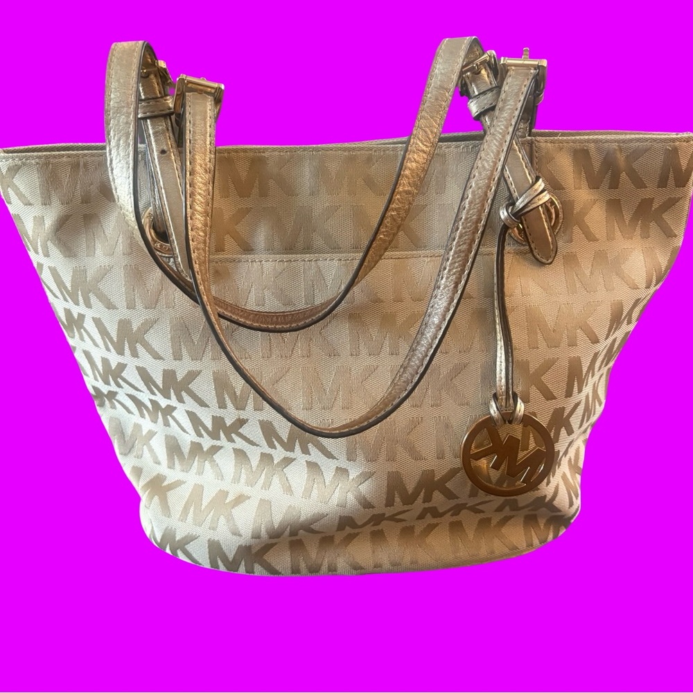 Michael Kors Monogram Beige Tote